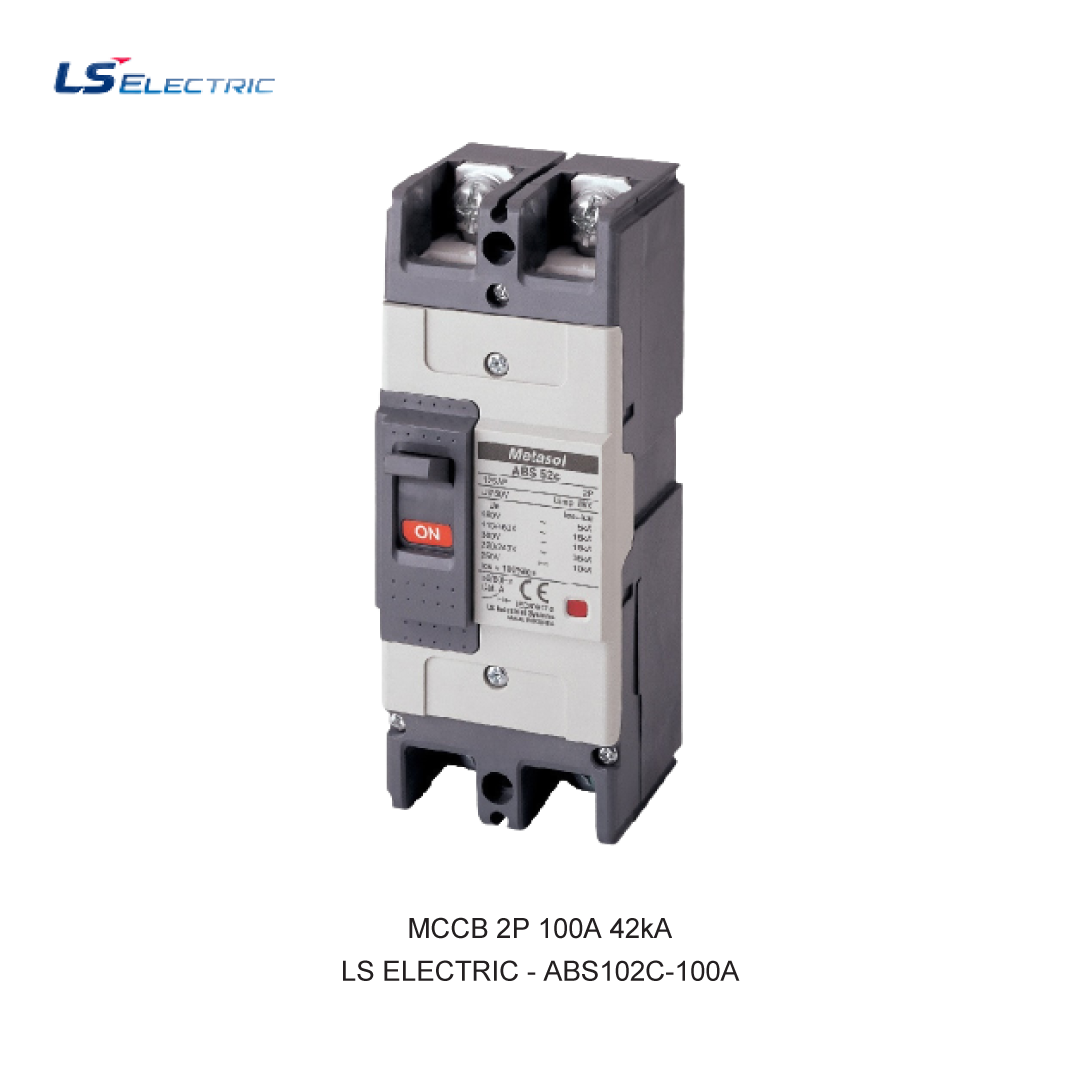MCCB 2P 100A 42kA