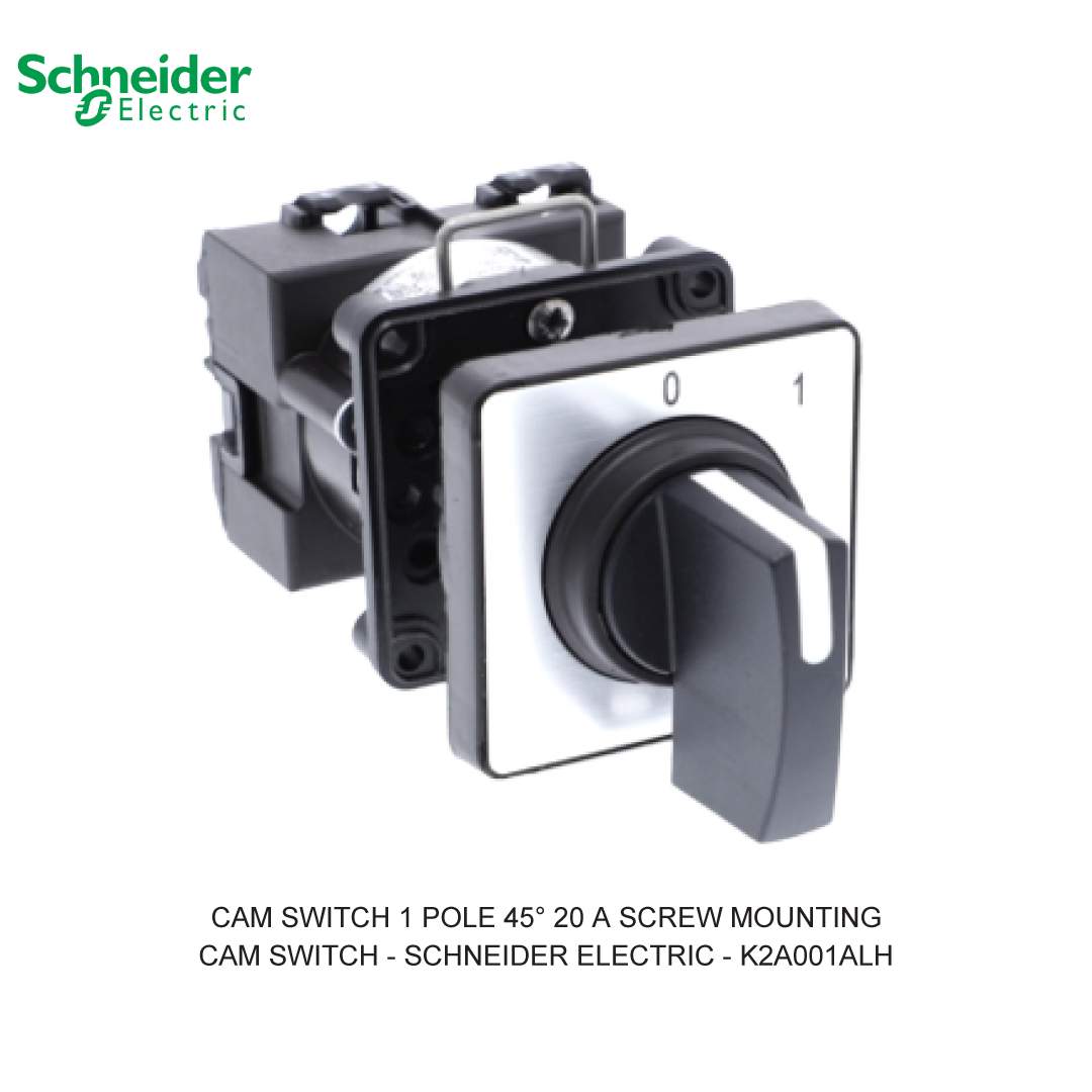 CAM SWITCH 1 POLE 45° 20 A SCREW MOUNTING