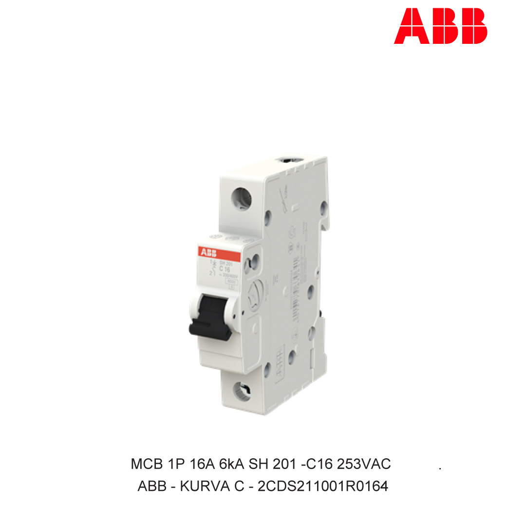 MCB 1P 16A 6kA KURVA C