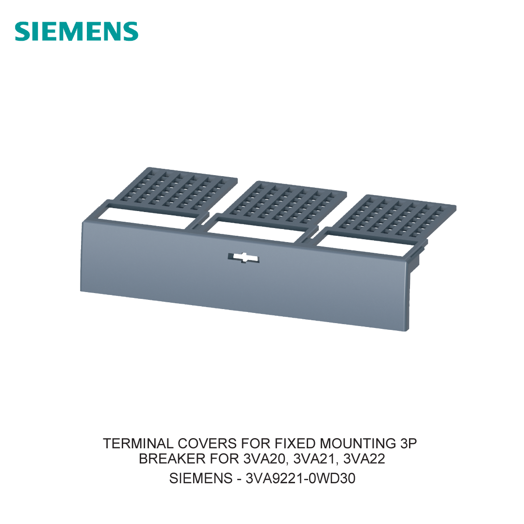 TERMINAL COVERS FOR FIXED MOUNTING 3P BREAKER FOR 3VA20, 3VA21, 3VA22