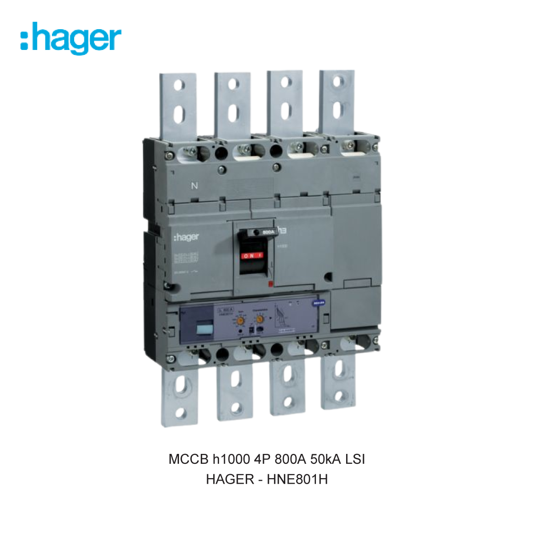 MCCB h1000 4P 800A 50kA LSI