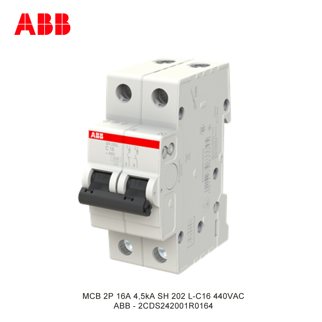 MCB 2P 16A 4,5kA KURVA C