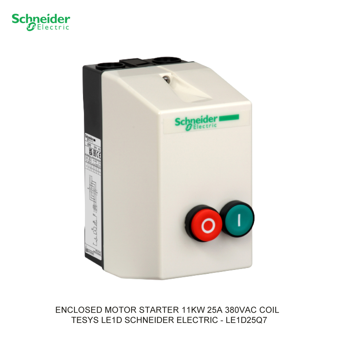 ENCLOSED MOTOR STARTER 11KW 25A 380VAC COIL