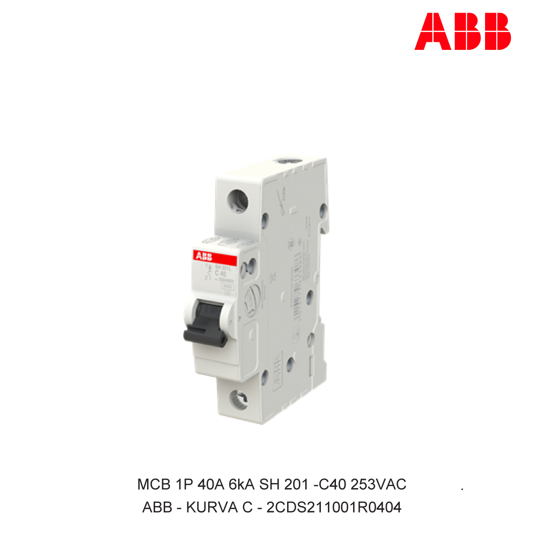MCB 1P 40A 6kA KURVA C