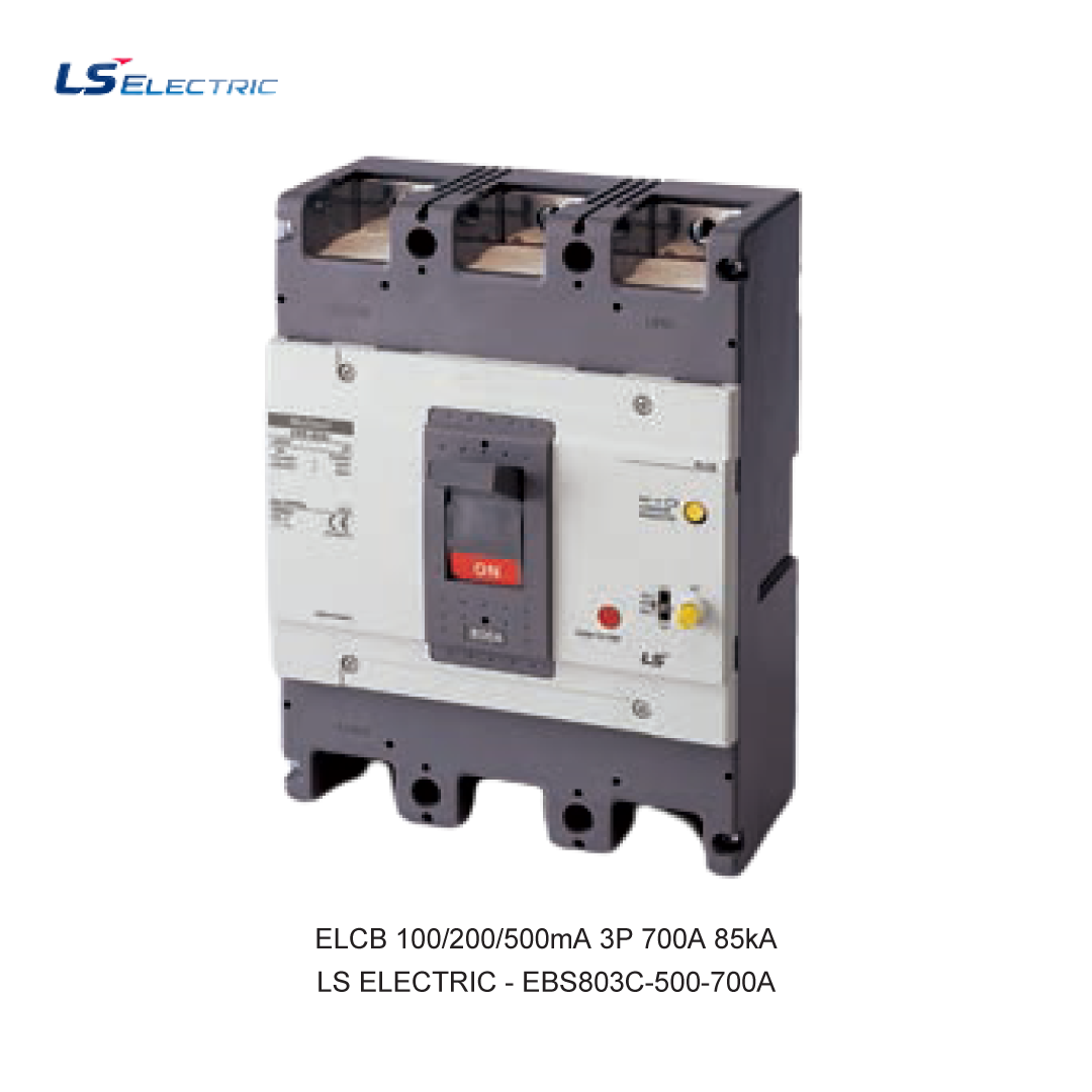 ELCB 100/200/500mA 3P 700A 85kA
