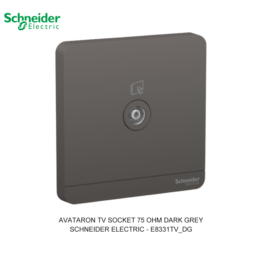 AVATARON TV SOCKET 75 OHM DARK GREY