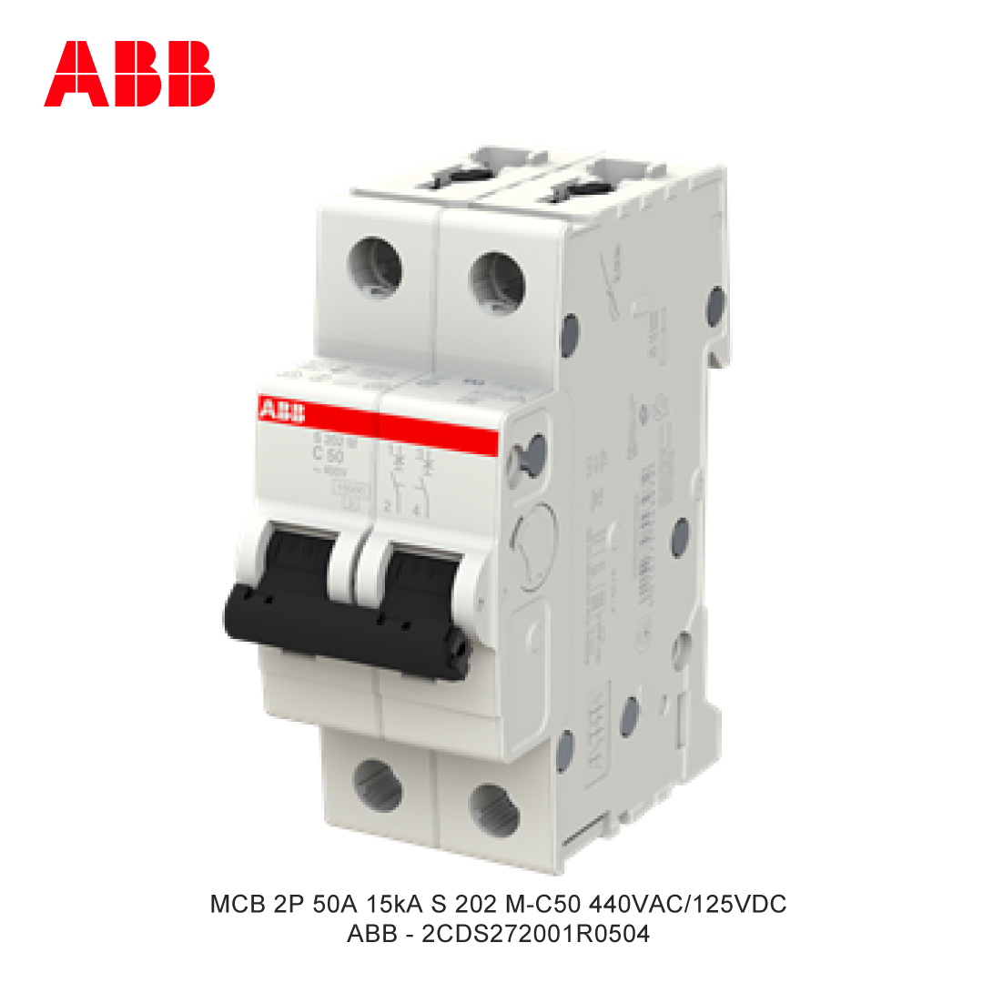 MCB 2P 50A 15kA CURVA C