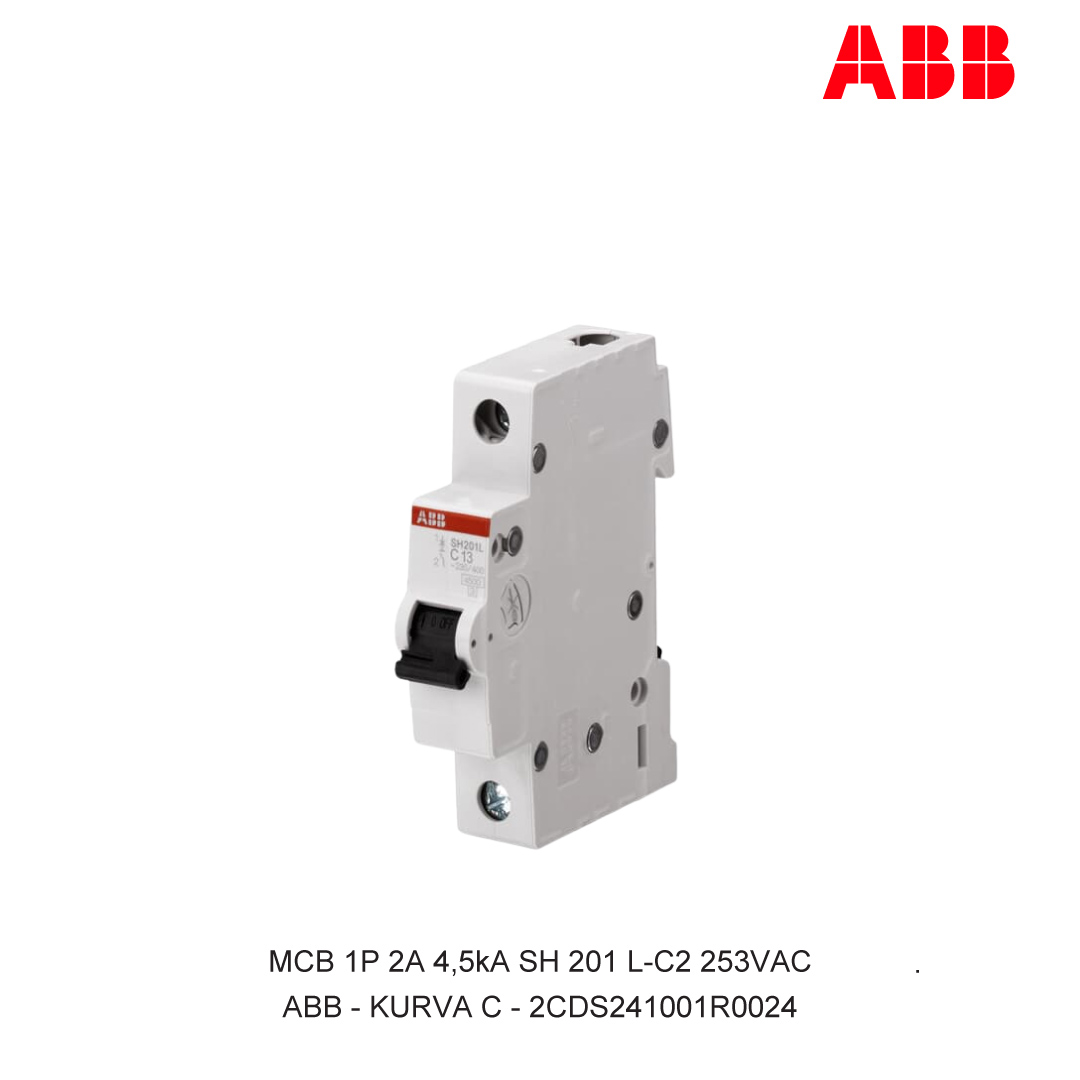 MCB 1P 2A 4,5kA KURVA C