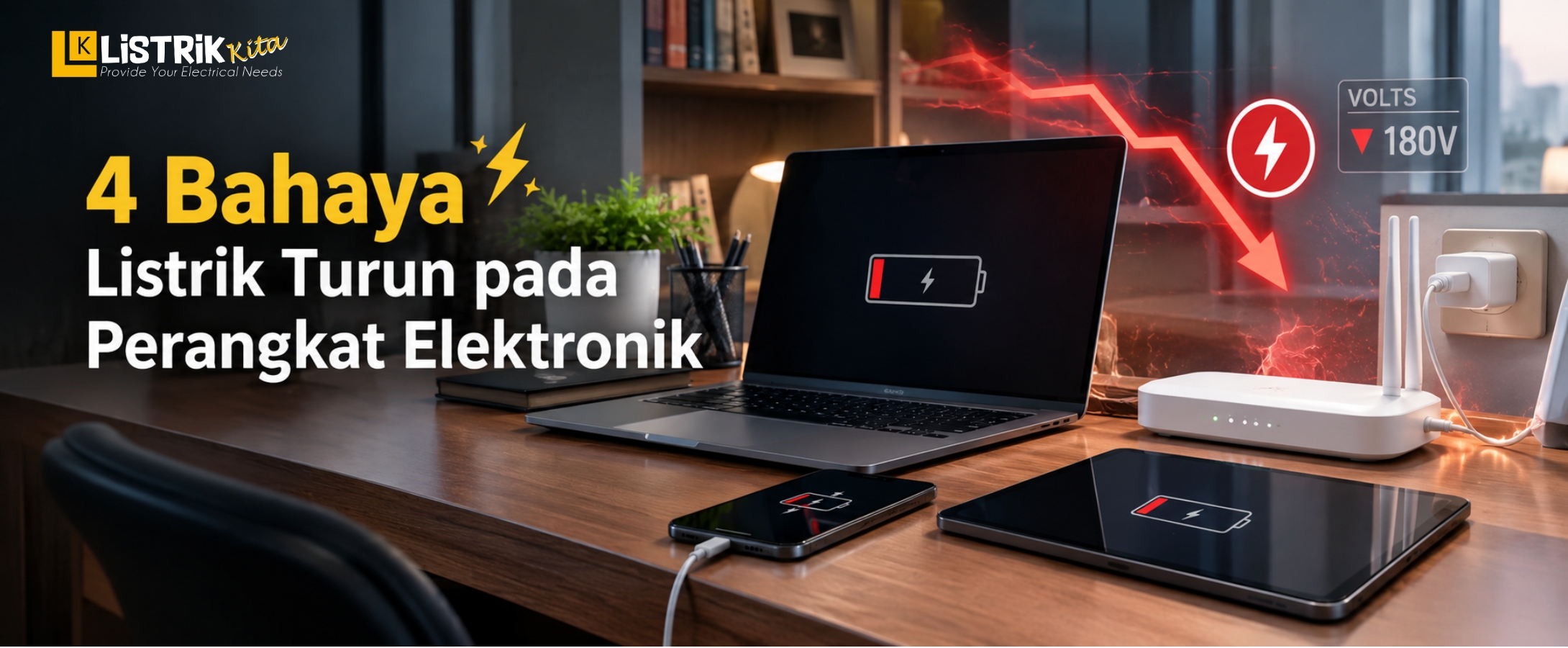4 Bahaya Listrik Turun pada Perangkat Elektronik