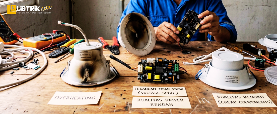 Penyebab Downlight Cepat Rusak