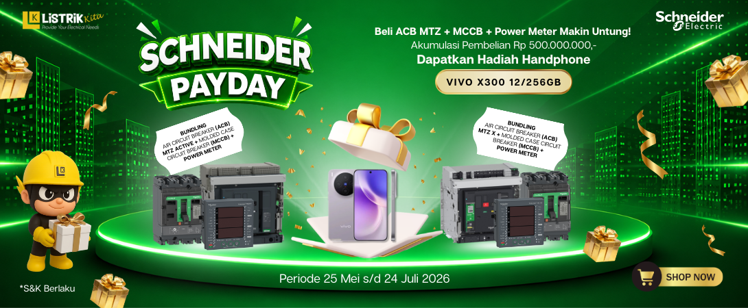 Schneider electric Payday, Belanja Listrik, Bonus Gadget Premium!