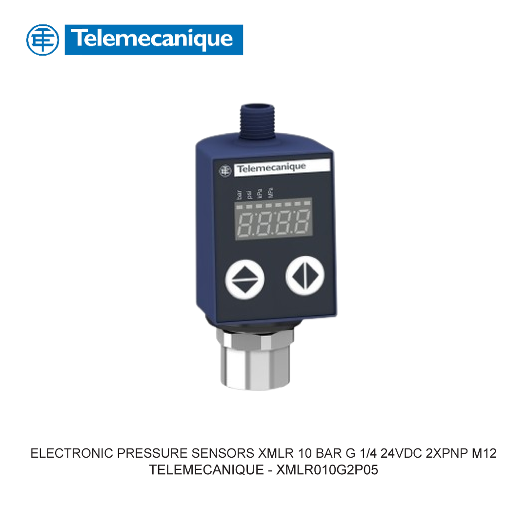 ELECTRONIC PRESSURE SENSORS XMLR 10 BAR G 1/4 24VDC 2XPNP M12