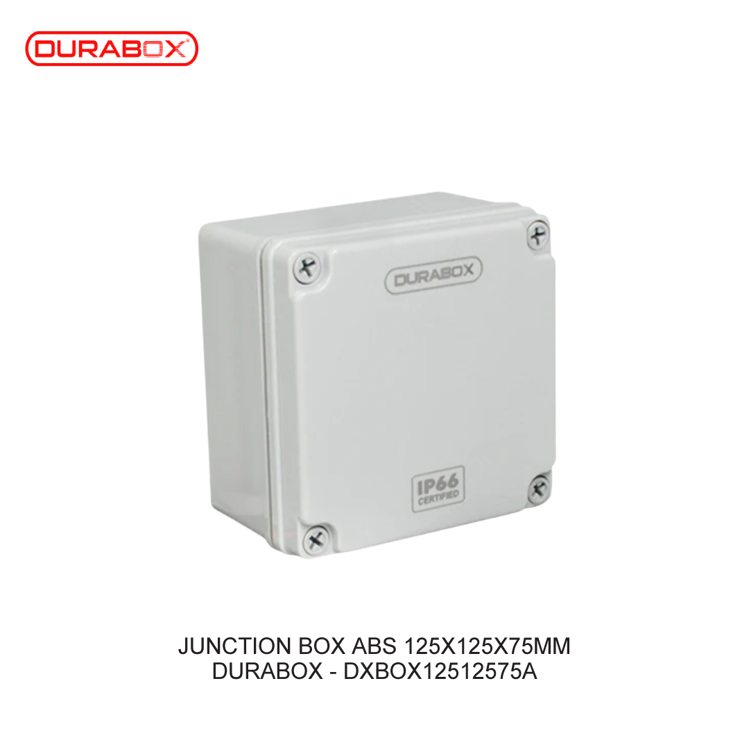 JUNCTION BOX ABS 125X125X75mm