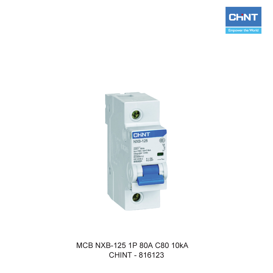 MCB NXB-125 1P 80A C80 10kA