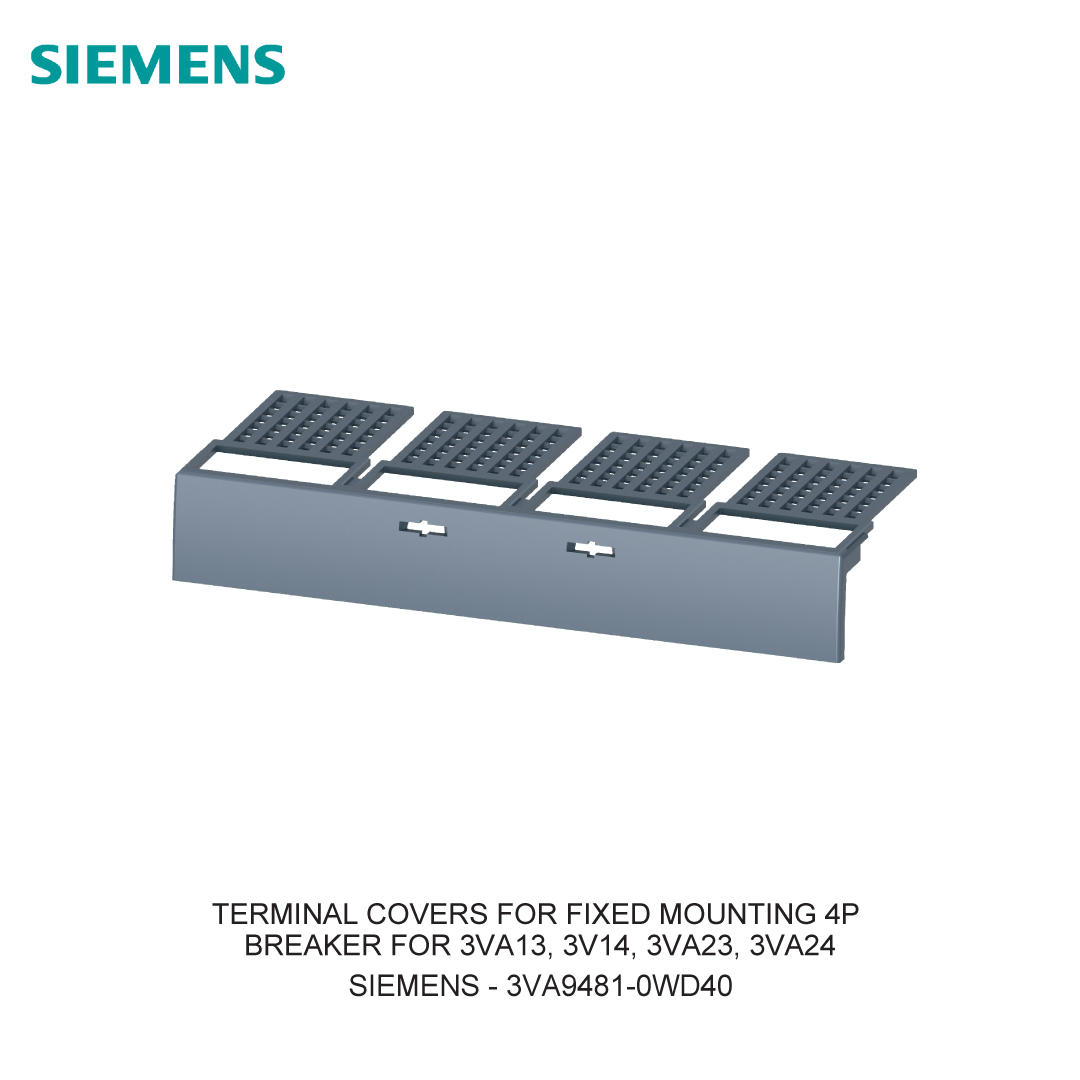 TERMINAL COVERS FOR FIXED MOUNTING 4P BREAKER FOR 3VA13, 3V14, 3VA23, 3VA24