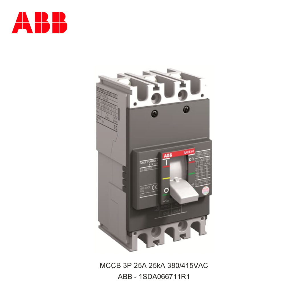 MCCB 3P 25A 25kA 380/415VAC