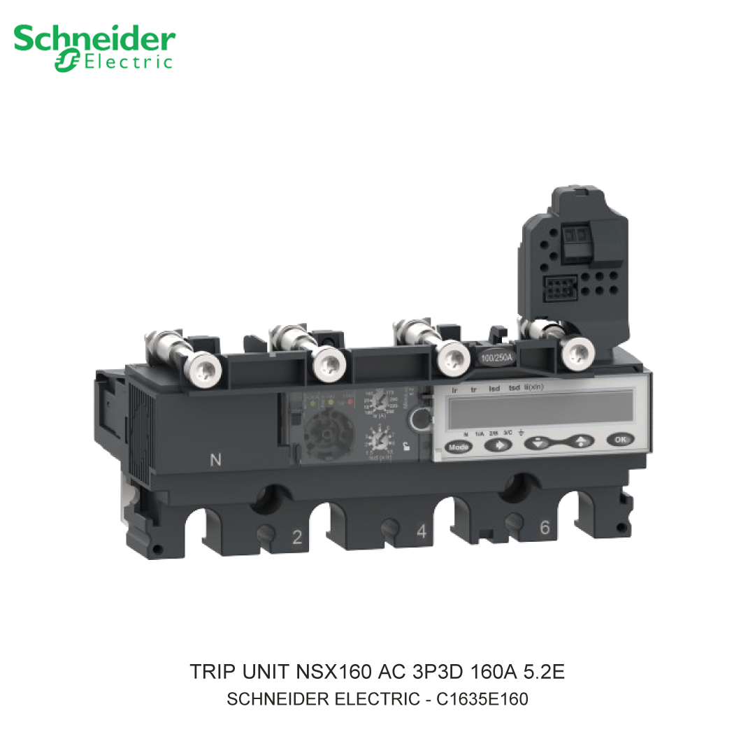 TRIP UNIT NSX160 AC 3P3D 160A 5.2E