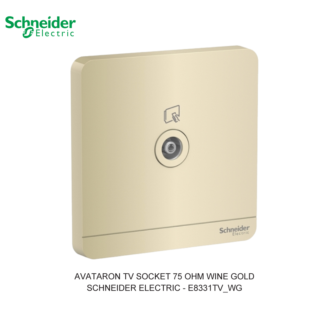 AVATARON TV SOCKET 75 OHM WINE GOLD