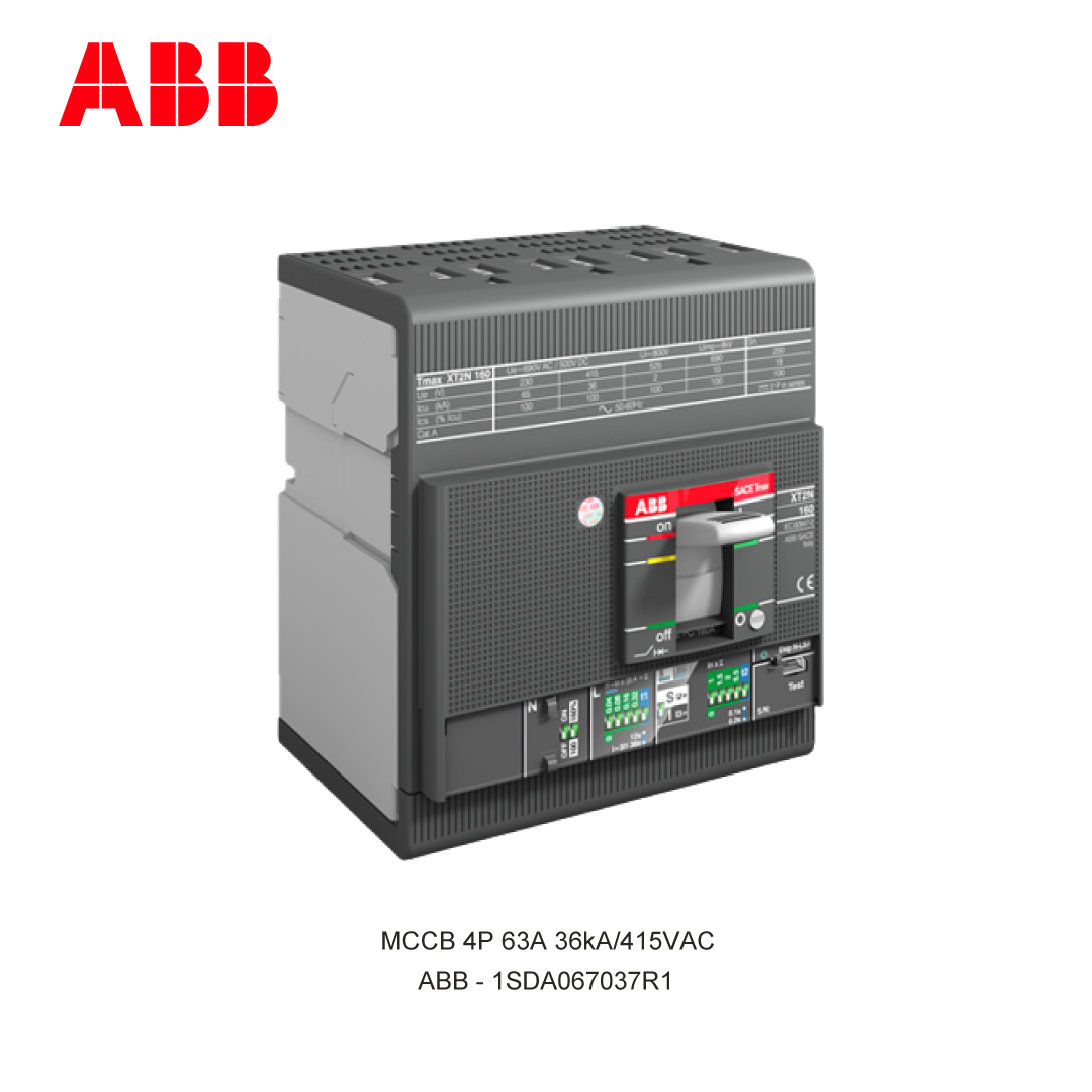 MCCB 4P 63A 36kA/415VAC