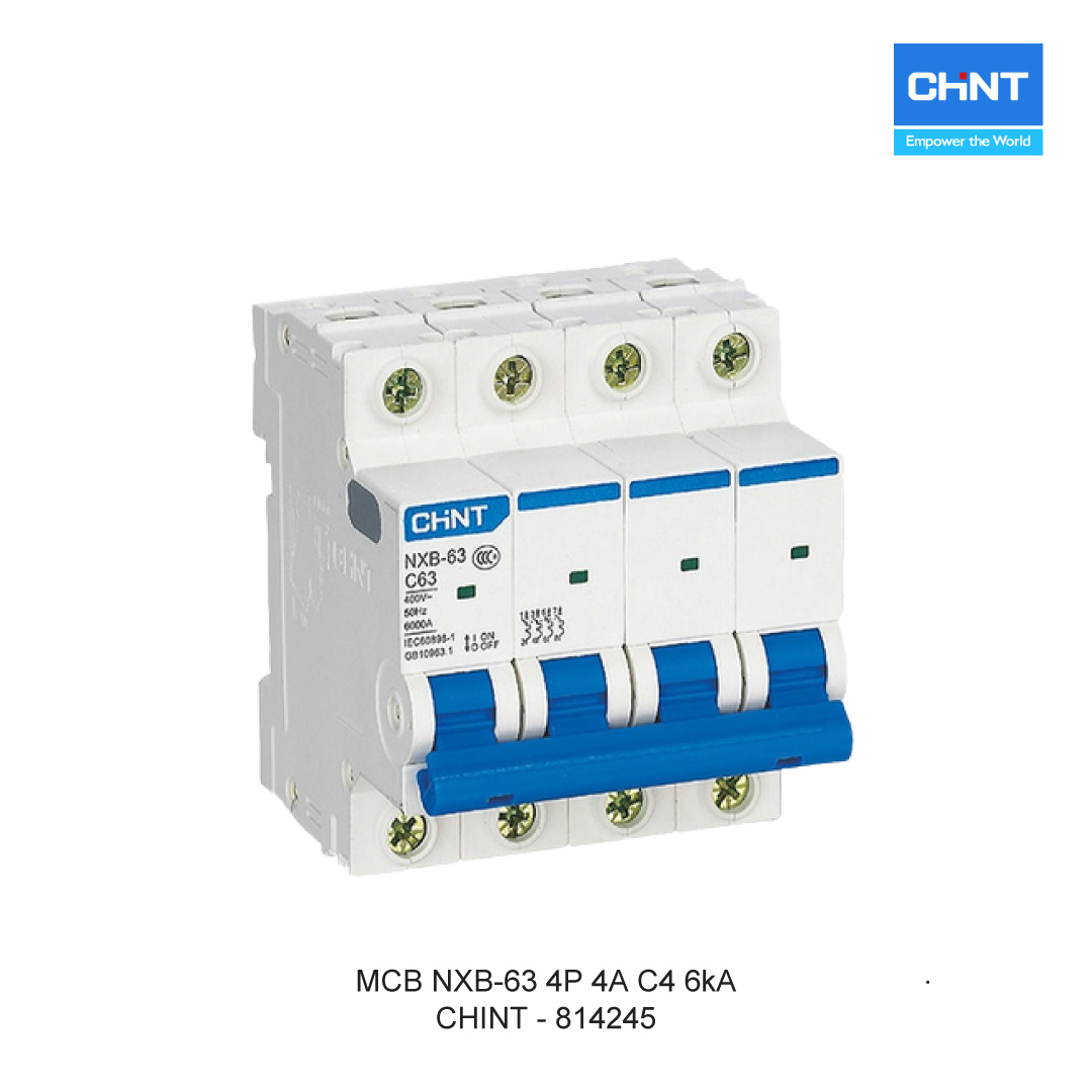 MCB NXB-63 4P 4A C4 6kA