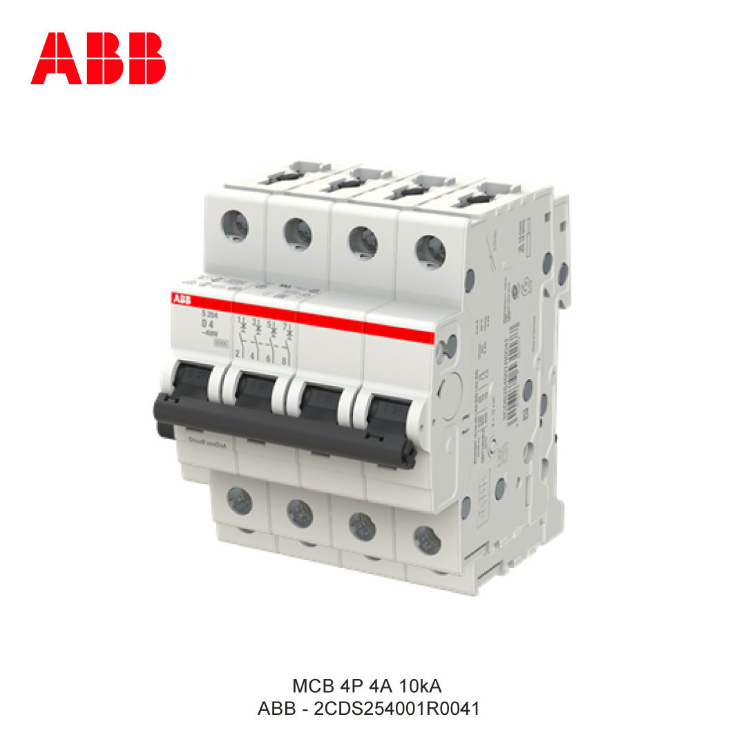 MCB 4P 4A 6kA/10kA KURVA D