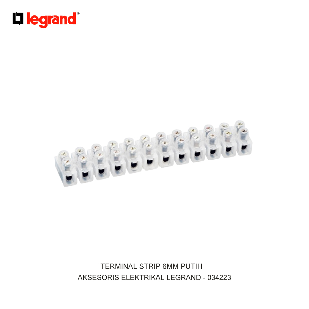 TERMINAL STRIP 6MM PUTIH
