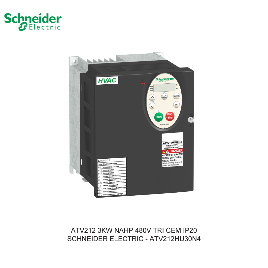 ATV212 3KW NAHP 480V TRI CEM IP20