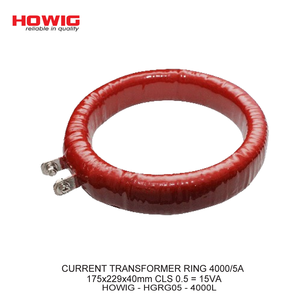 CURRENT TRANSFORMER RING 4000/5A 175x229x40mm CLS 0.5 = 15VA