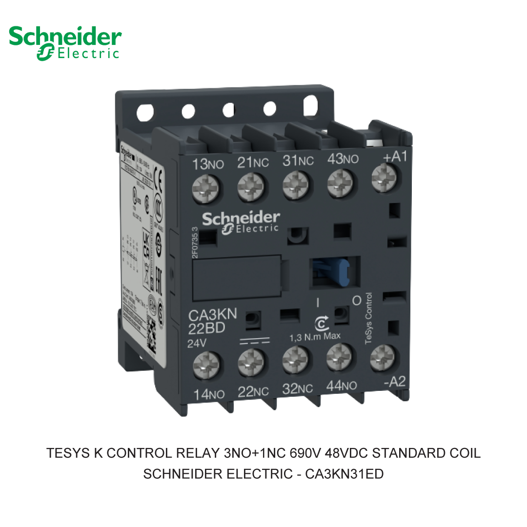 TESYS K CONTROL RELAY 3NO+1NC 690V 48VDC STANDARD COIL