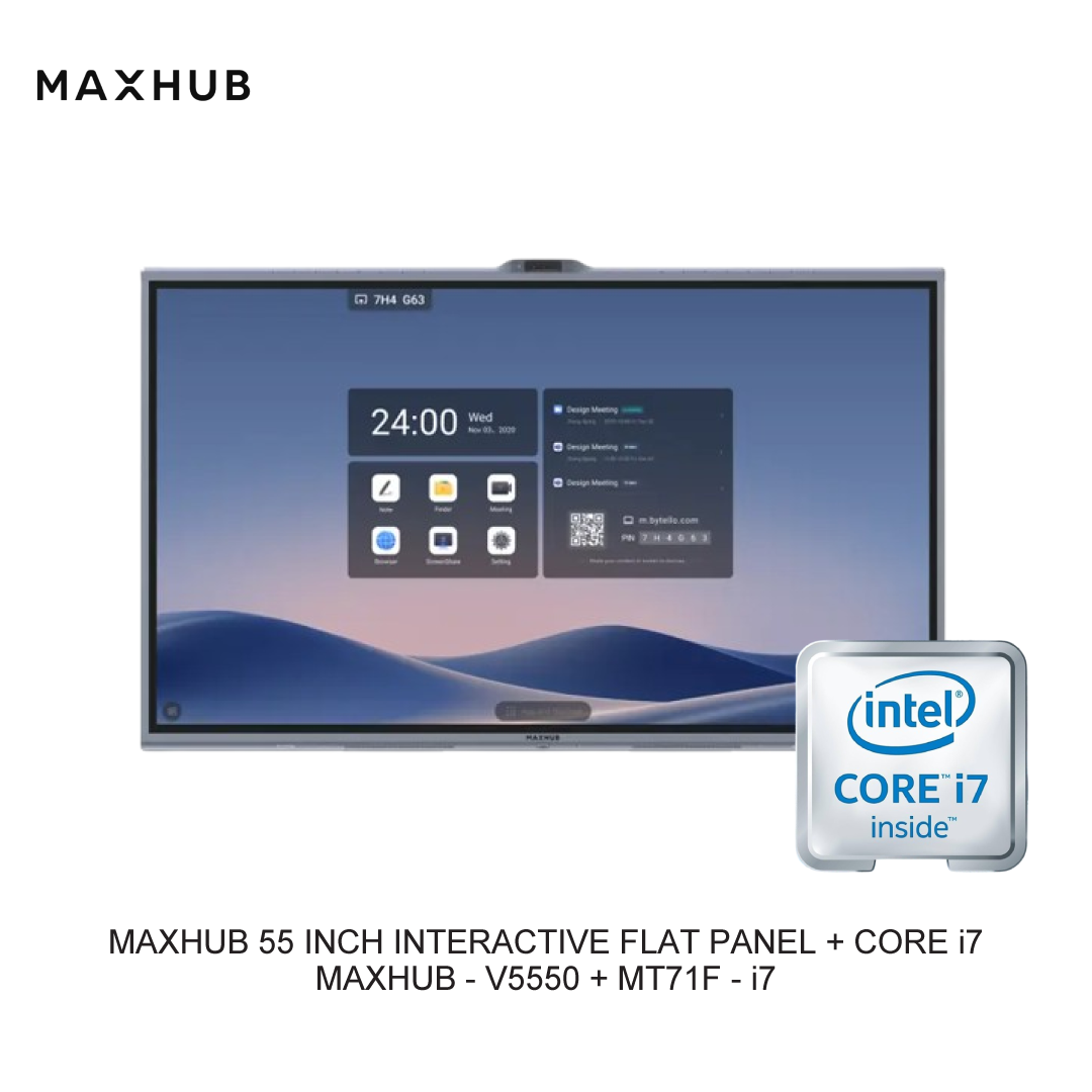 MAXHUB 55 INCH INTERACTIVE FLAT PANEL + CORE i7