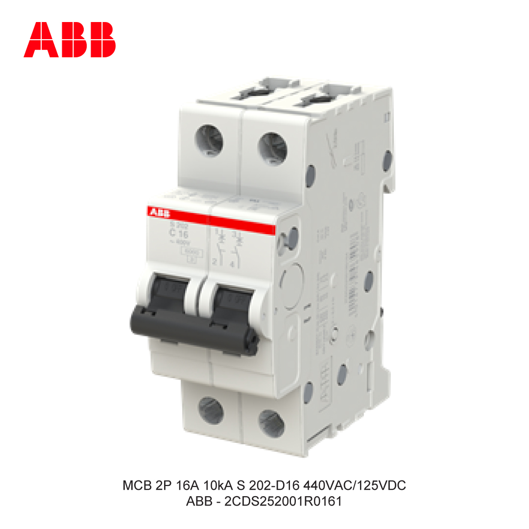 MCB 2P 16A 6kA/10kA KURVA D