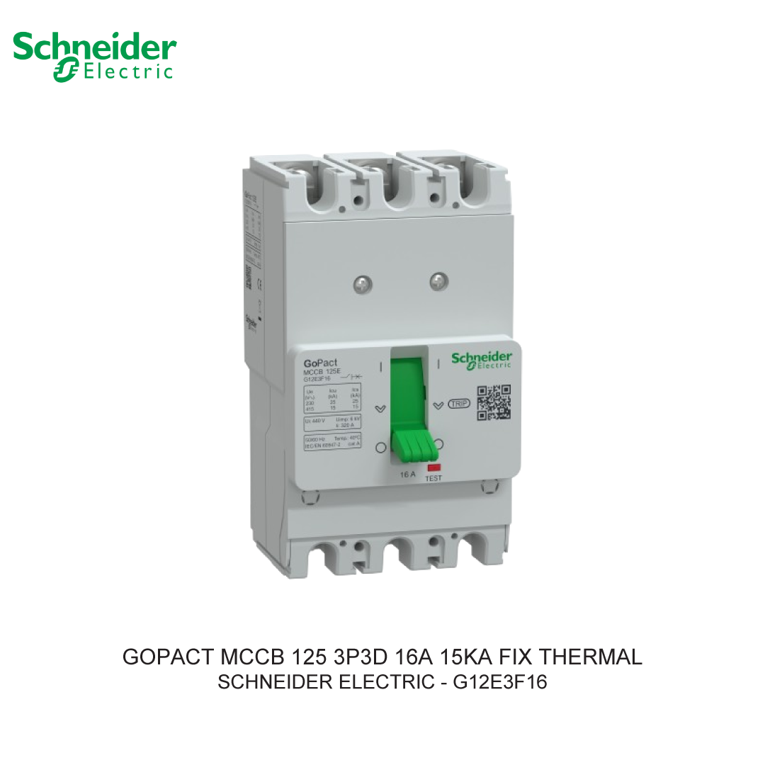 GOPACT MCCB 3P3D 16A 15KA FIX THERMAL