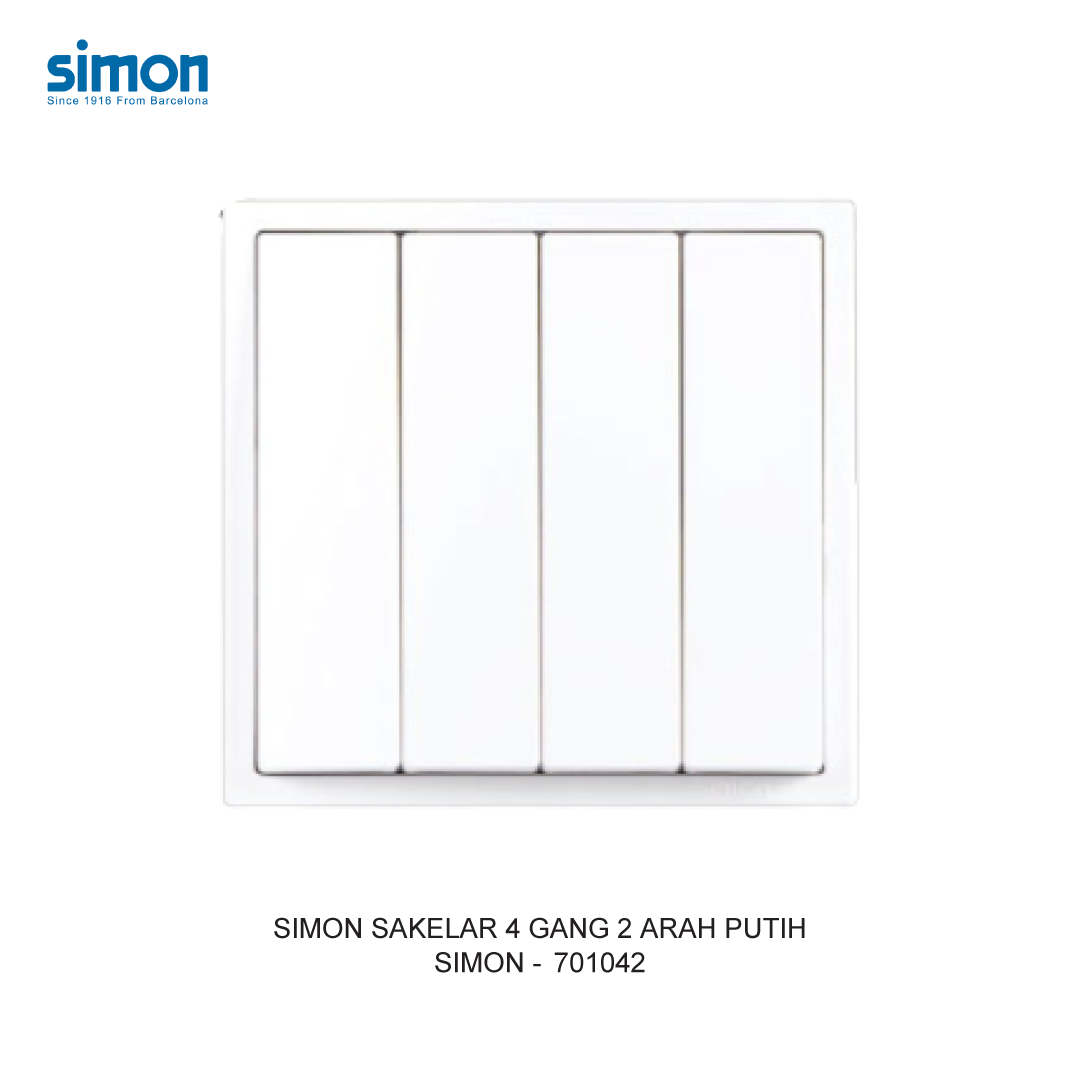 SIMON i7 4 GANG 2 WAY SWITCH MODULE WHITE