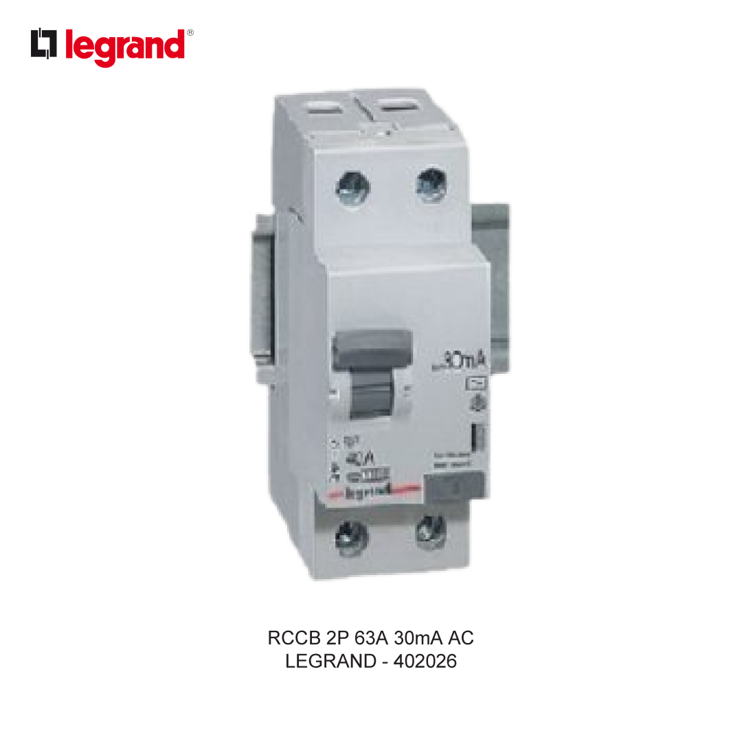 RCCB 2P 63A 30mA AC