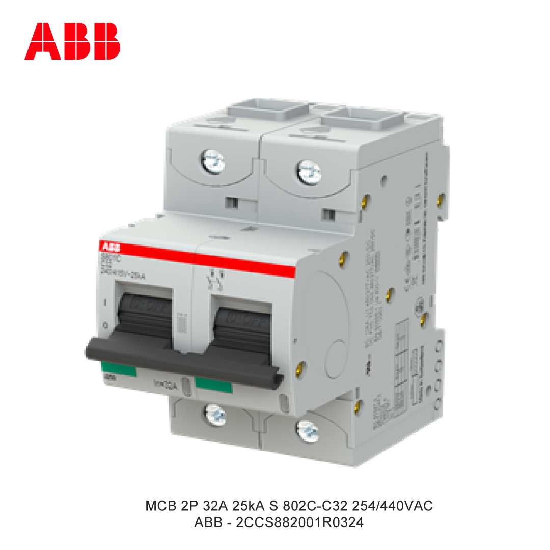 MCB 2P 32A 25kA CURVA C