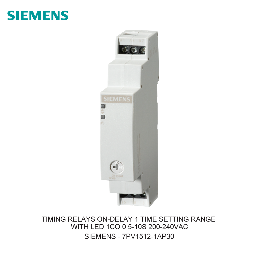 TIMING RELAYS ON-DELAY 1 TIME SETTING RANGE WITH LED 1CO 0.5-10S 200-240VAC