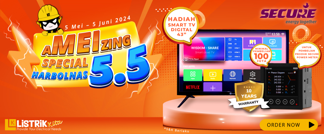 PROMO AMEIZING SPESIAL HARBOLNAS 5.5!  SECURE POWER METER!