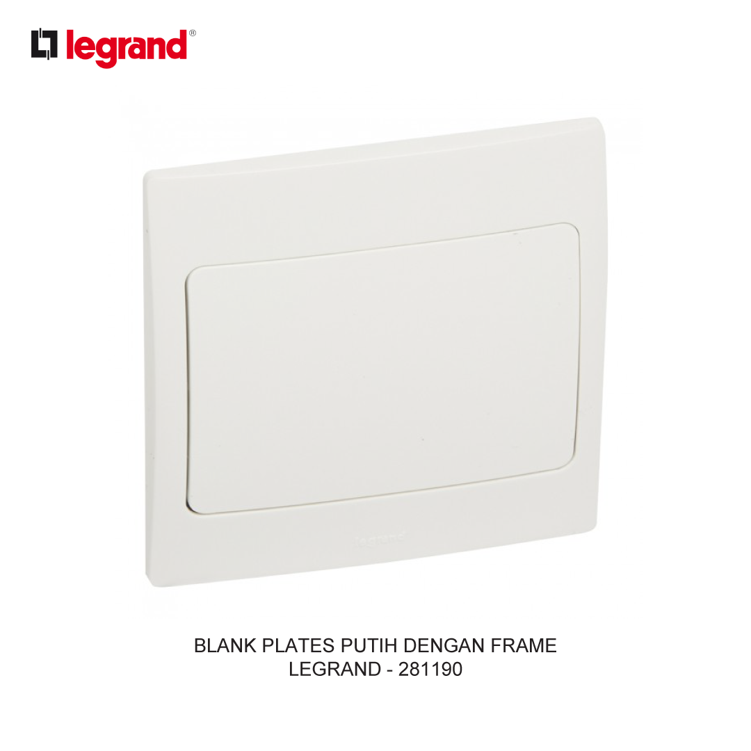 BLANK PLATES WHITE WITH FRAME