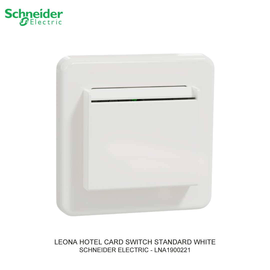 LEONA HOTEL CARD SWITCH STANDARD WHITE