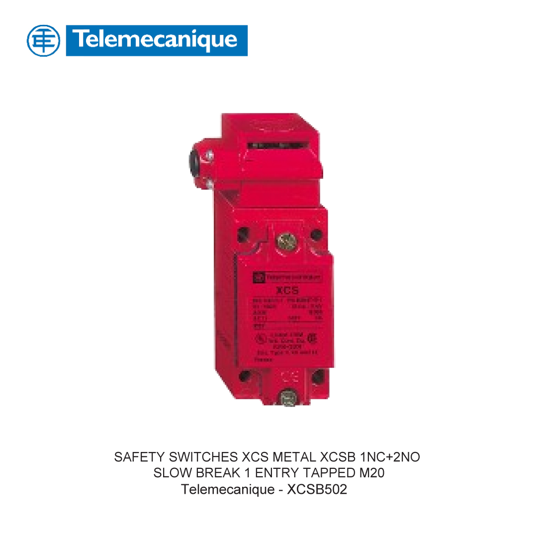 SAFETY SWITCHES XCS METAL XCSB 1NC+2NO SLOW BREAK 1 ENTRY TAPPED M20