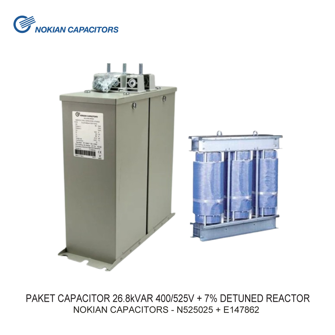 PAKET CAPACITOR 26.8kVAR 400/525V + 7% DETUNED REACTOR