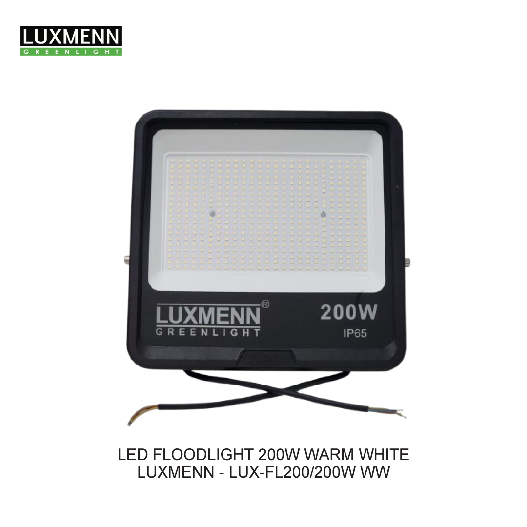 LED FLOODLIGHT 200W WARM WHITE