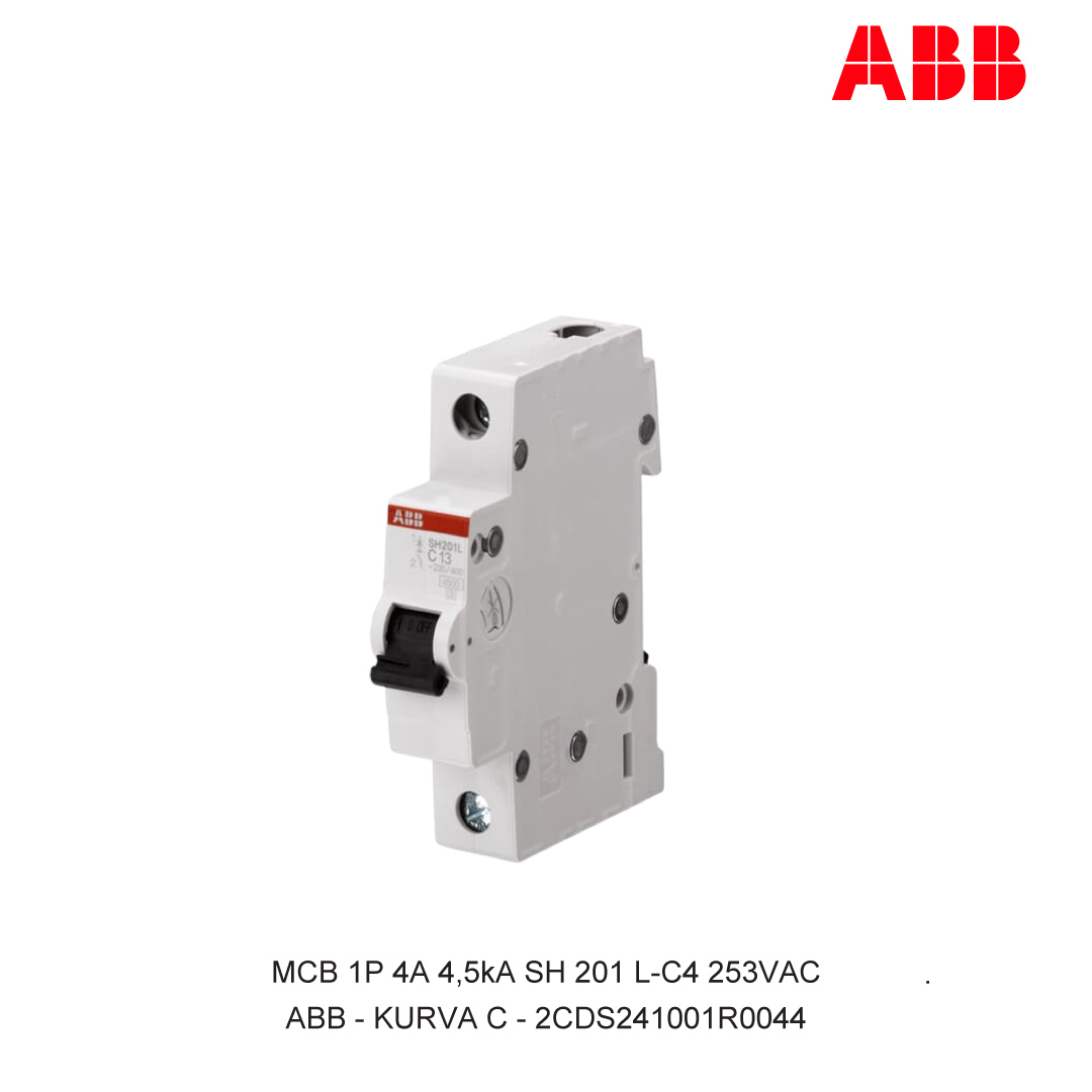 MCB 1P 4A 4,5kA KURVA C