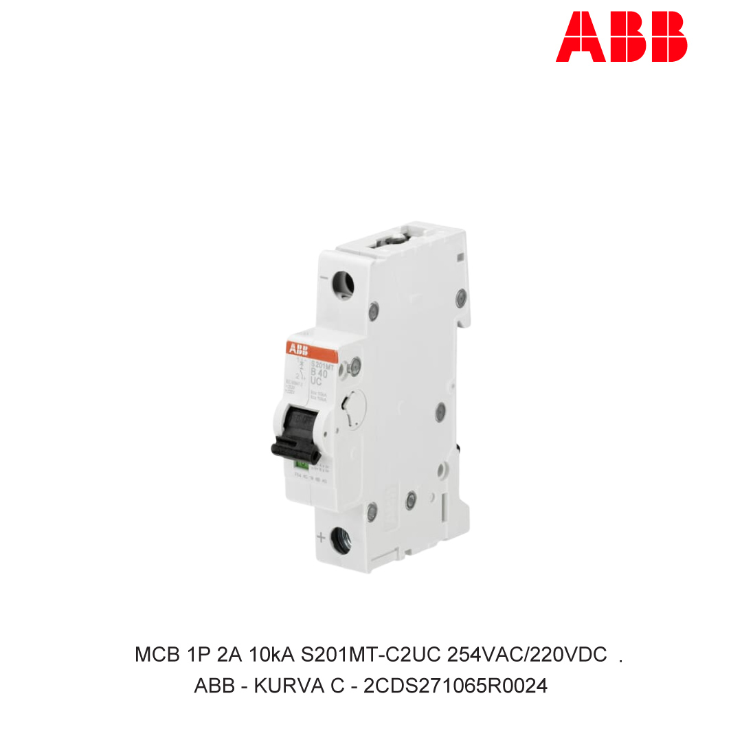 MCB 1P 2A 10kA KURVA C