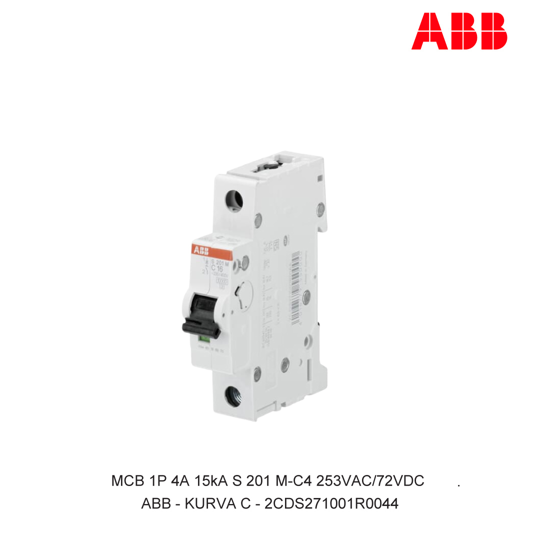 MCB 1P 4A 15kA KURVA C