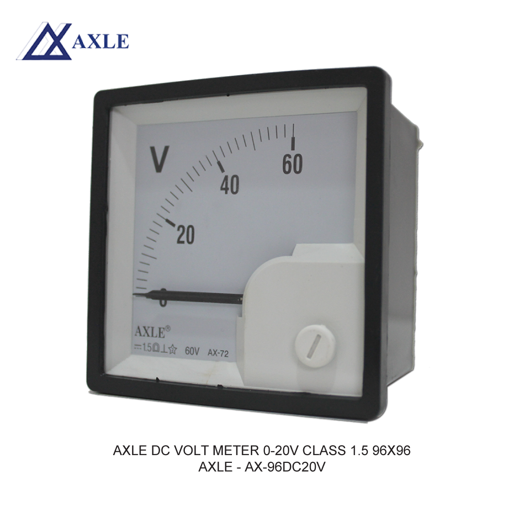 AXLE DC VOLT METER 0-20V CLASS 1.5 96X96