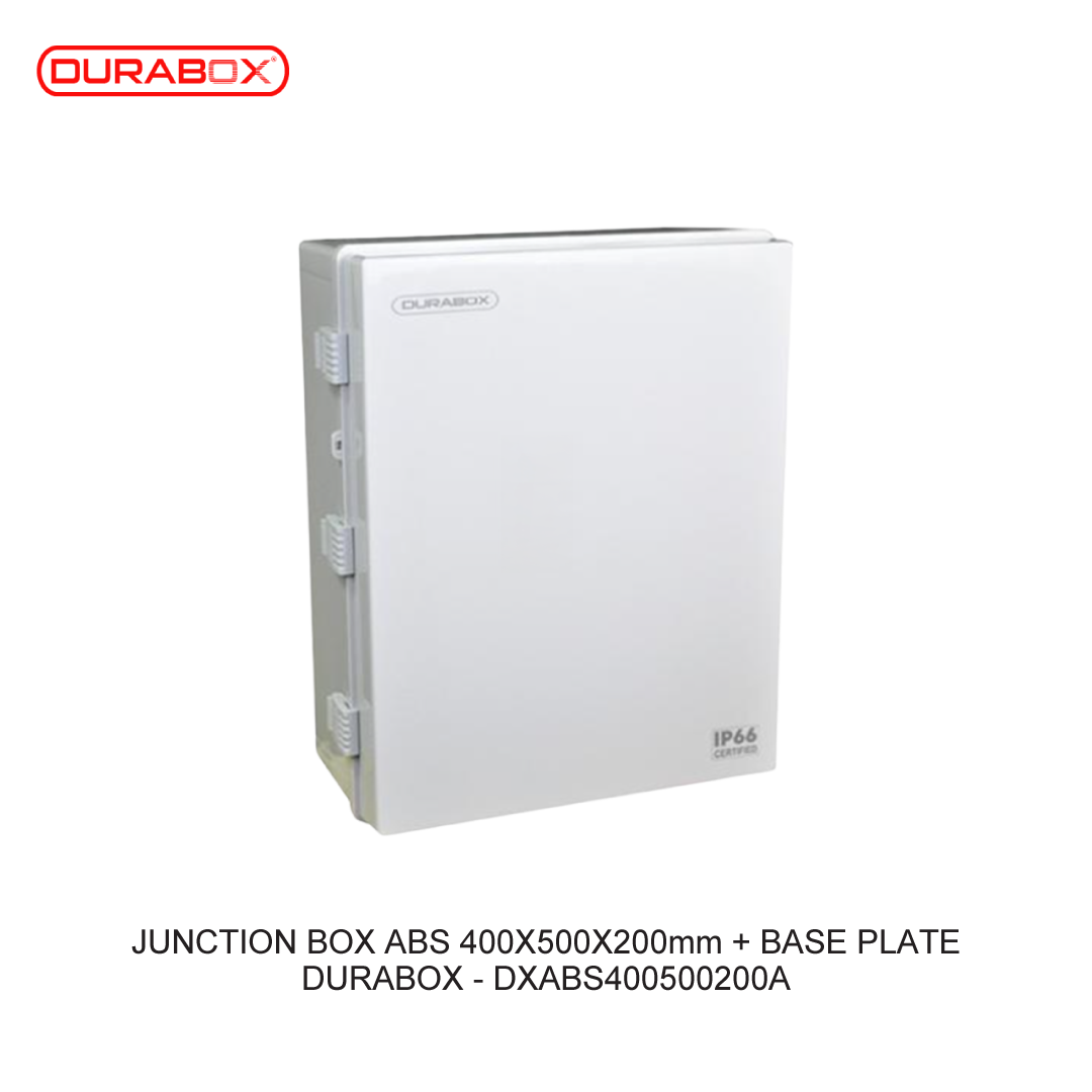 JUNCTION BOX ABS 400X500X200mm + BASE PLATE