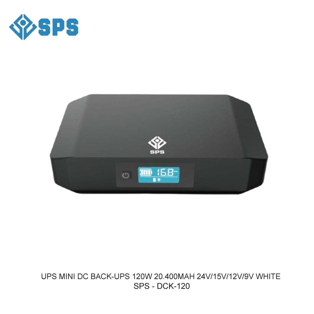 UPS MINI DC BACK-UPS 120W 20.400MAH 24V/15V/12V/9V WHITE