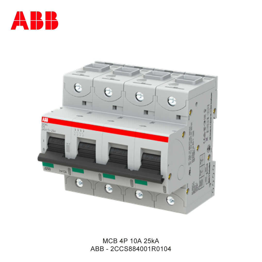 MCB 4P 10A 25kA CURVA C