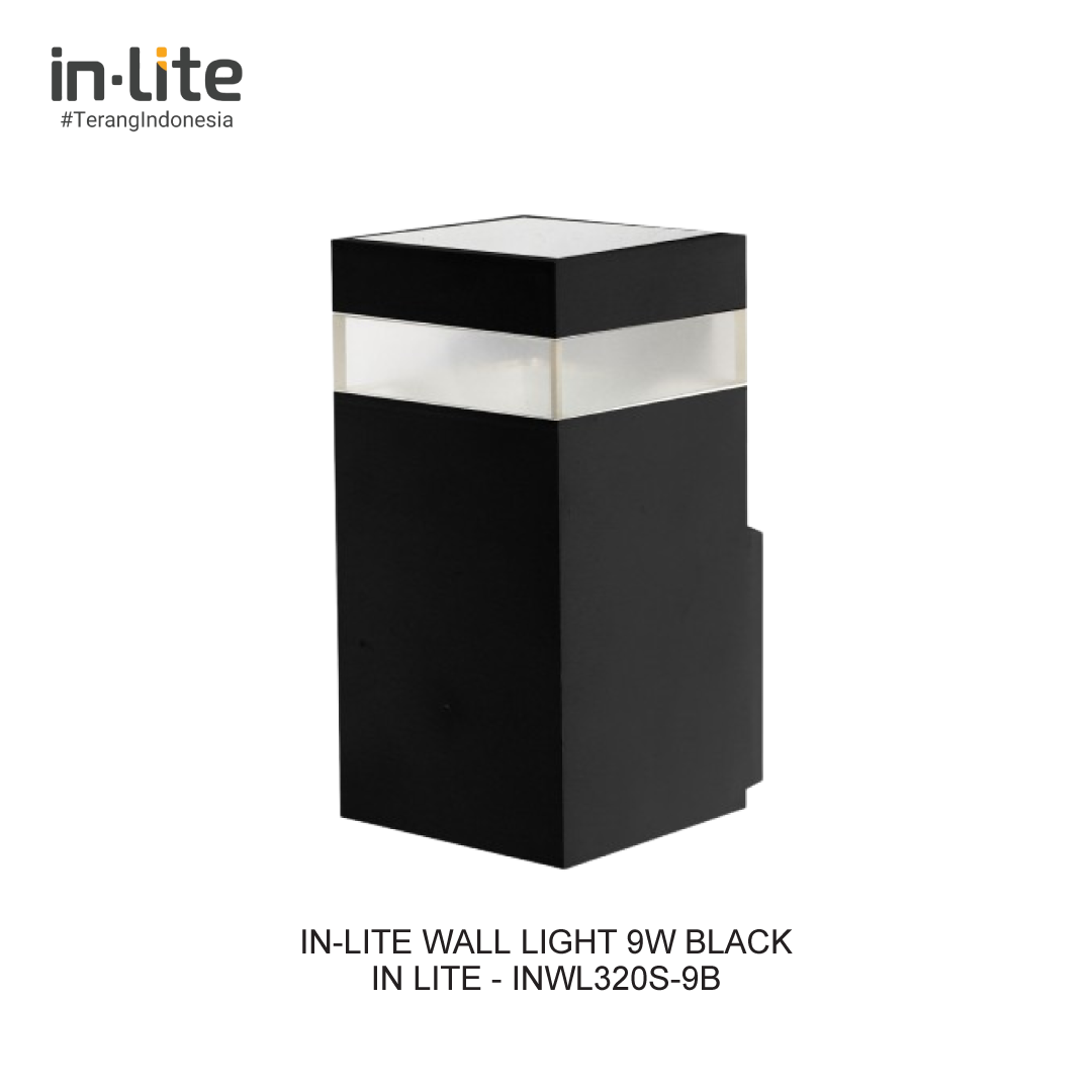 IN-LITE WALL LIGHT 9W 3 COLOUR BLACK